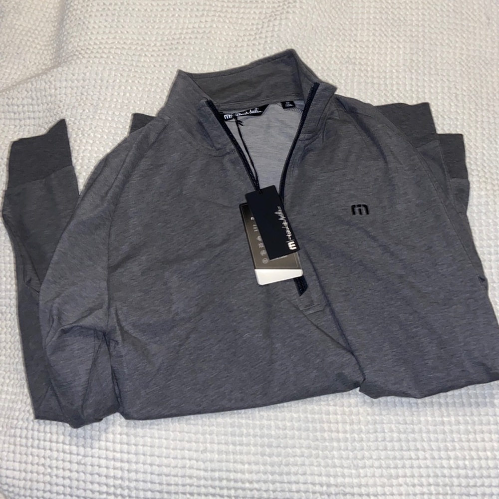 Medium gray Travis Matthews golf pullover